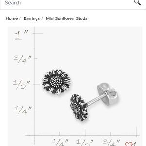 James Avery Sunflower Studs